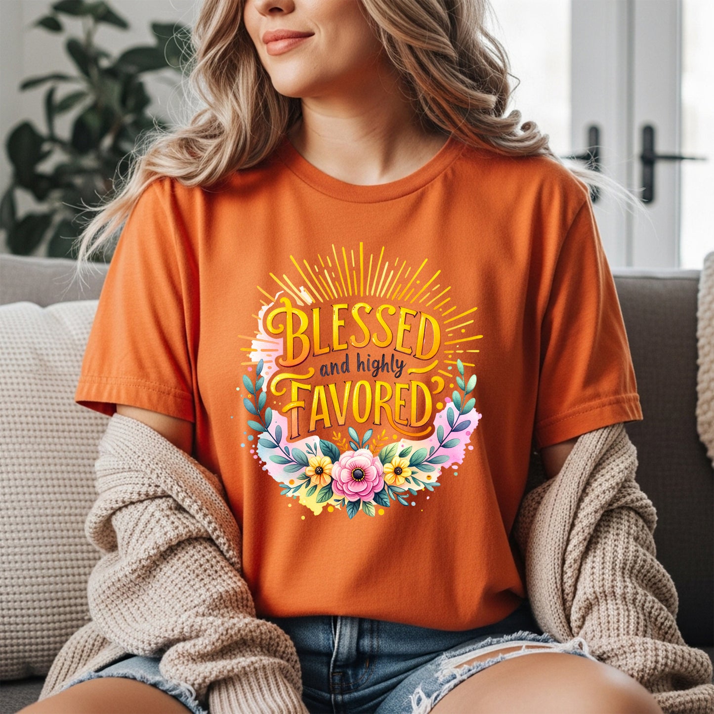 Blessed And Highly Favored Christian Tee