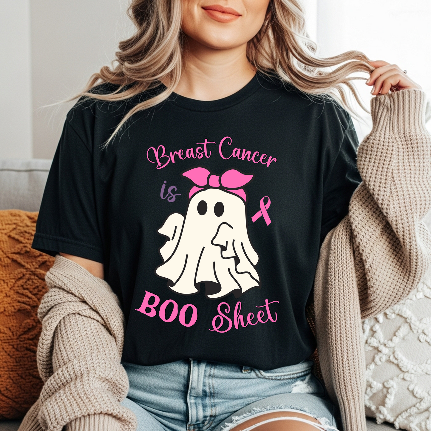 Cancer is Boo Sheet T-Shirt