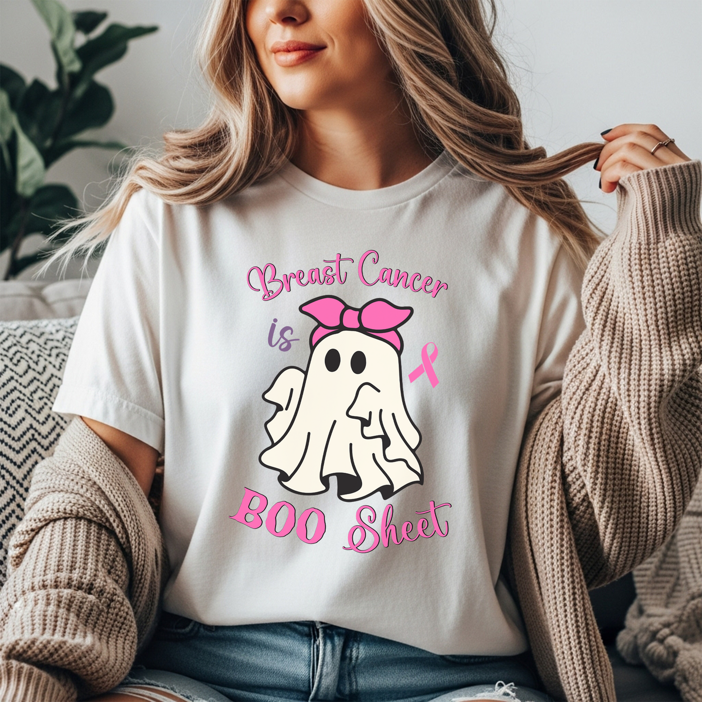 Cancer is Boo Sheet T-Shirt
