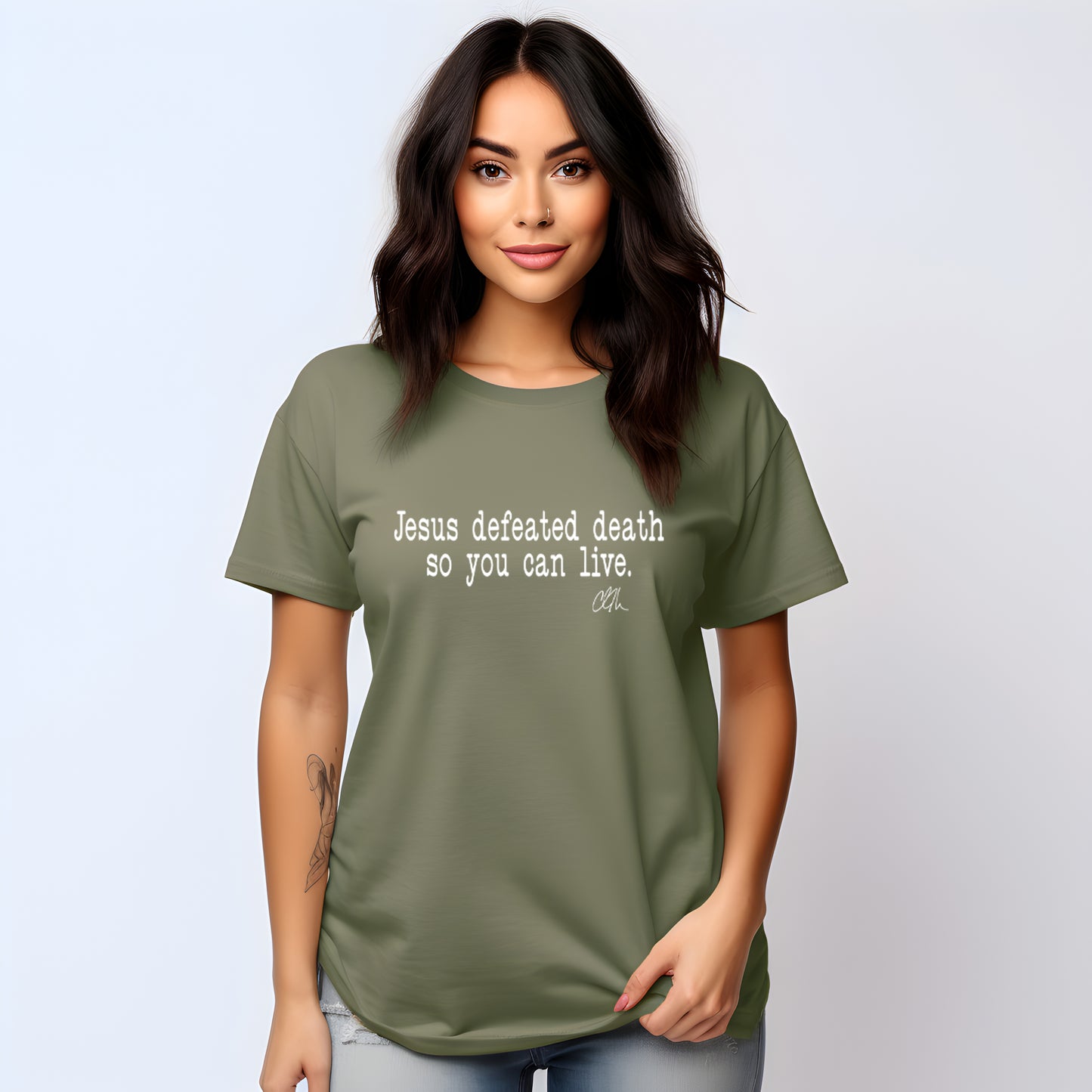 Charlie Kirk - Christian T-shirt - Jesus Defeated Death Shirt