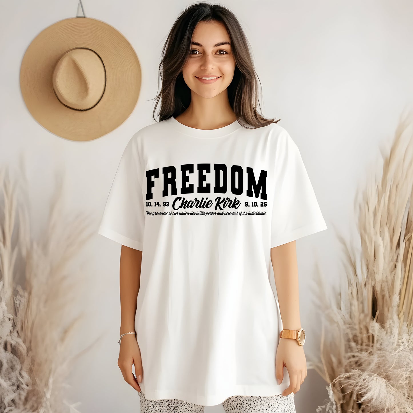 Women's Charlie Kirk Freedom Shirt