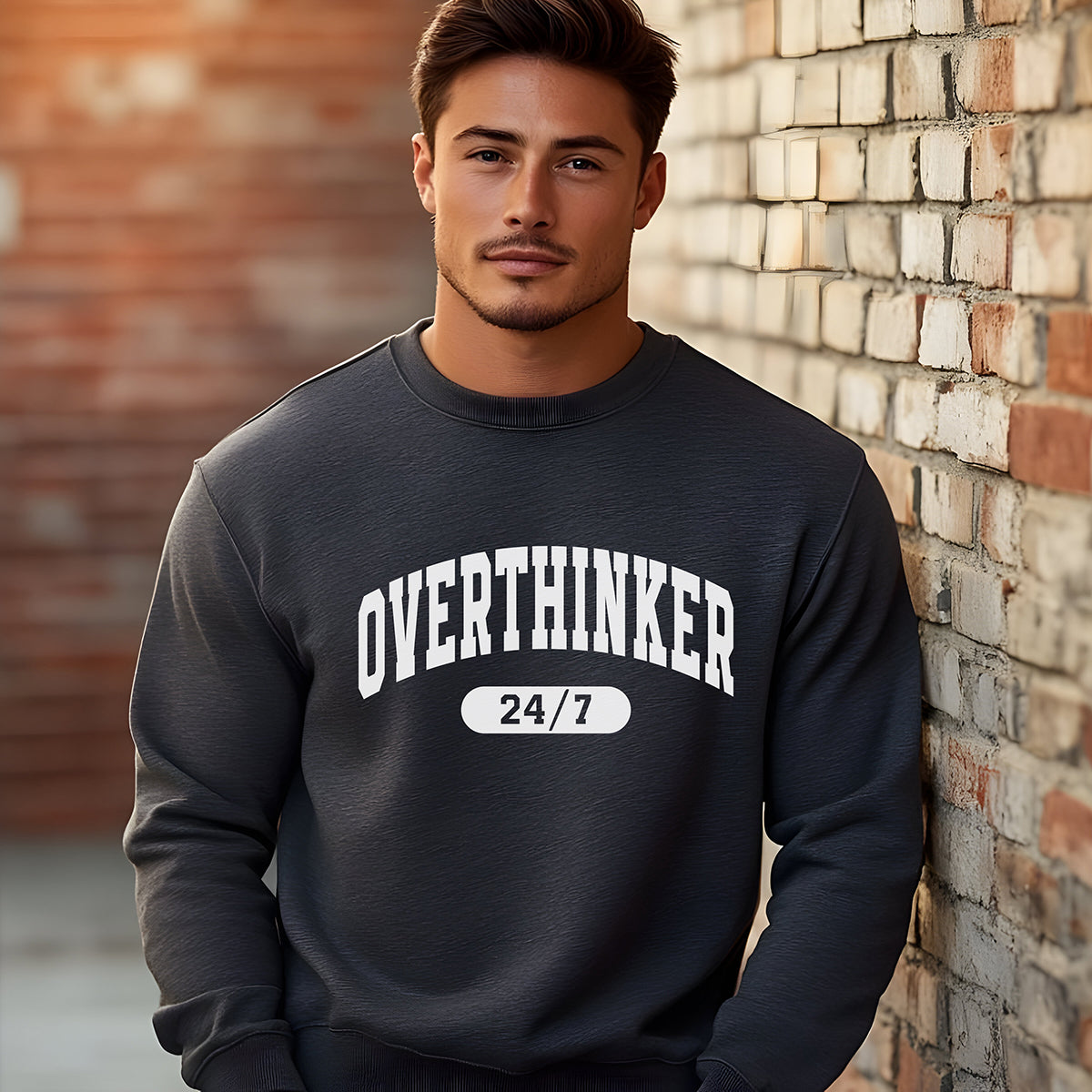 Overthinker 24/7 Men's Sweatshirt