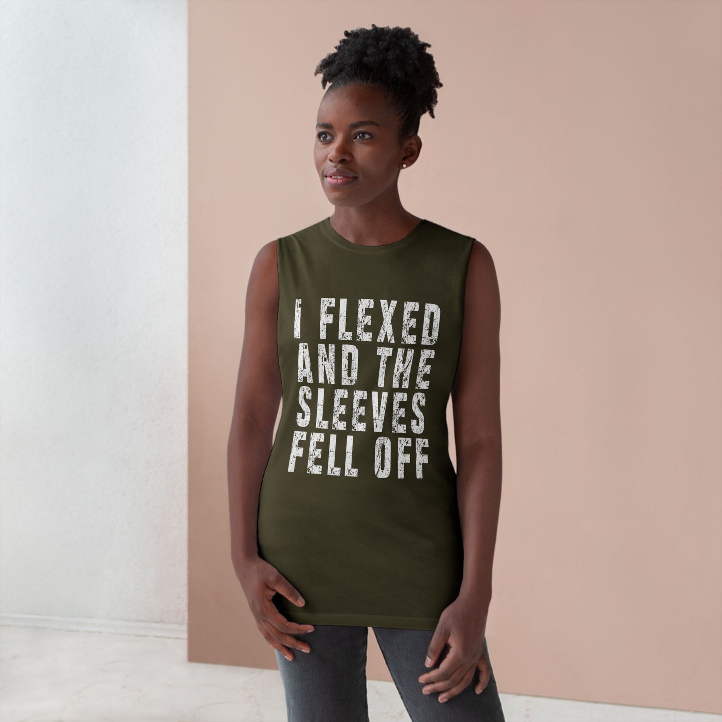 I Flexed and the Sleeves Fell Off Men's Tank Top