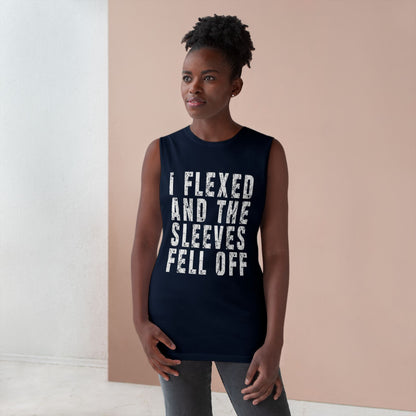 I Flexed and the Sleeves Fell Off Men's Tank Top