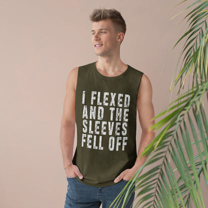 I Flexed and the Sleeves Fell Off Men's Tank Top