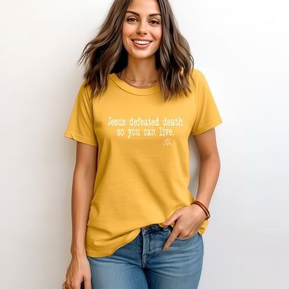 Charlie Kirk - Christian T-shirt - Jesus Defeated Death Shirt