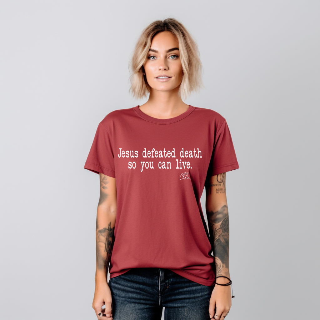 Charlie Kirk - Christian T-shirt - Jesus Defeated Death Shirt