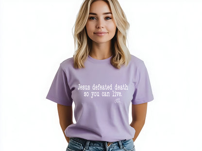 Charlie Kirk - Christian T-shirt - Jesus Defeated Death Shirt