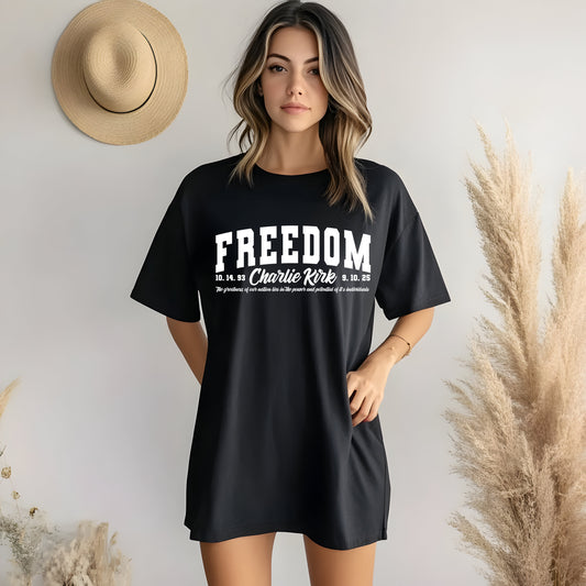 Women's Charlie Kirk Freedom Shirt