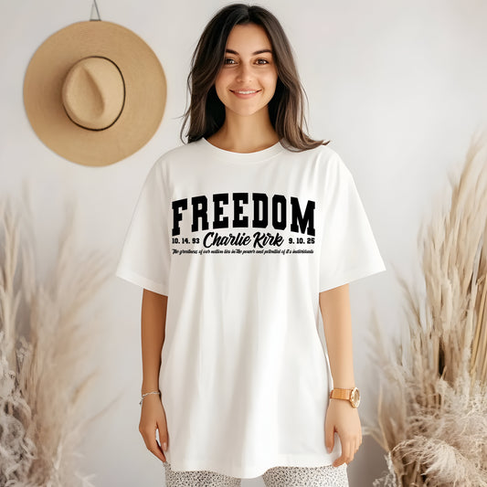 Women's Charlie Kirk Freedom Shirt