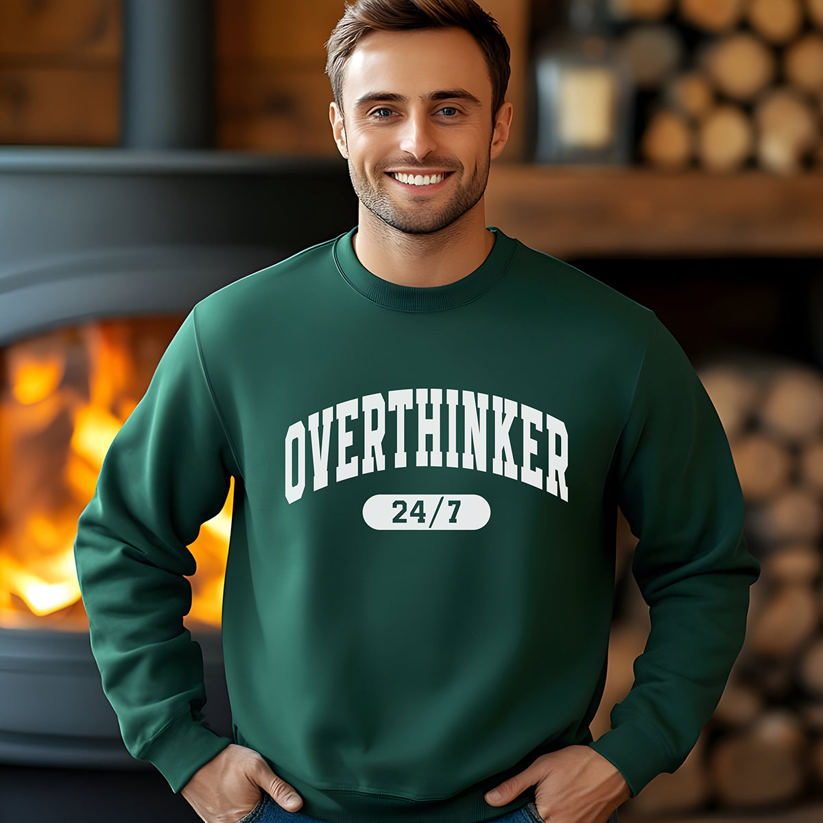 Overthinker 24/7 Men's Sweatshirt