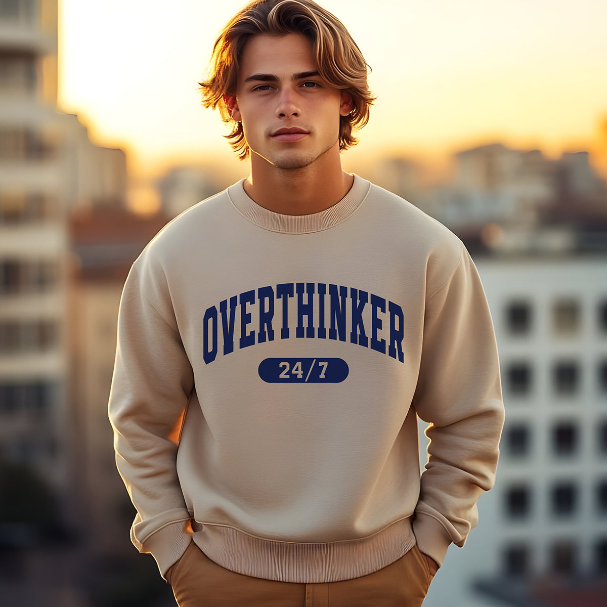 Overthinker 24/7 Men's Sweatshirt