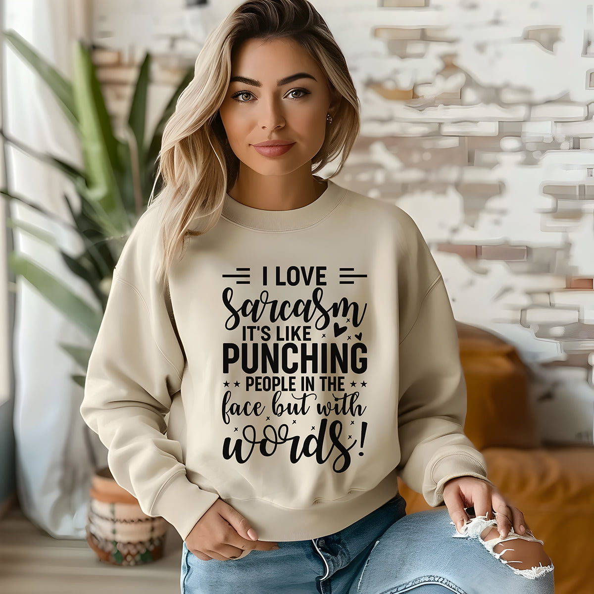 I Love Sarcasm Women's Sweatshirt