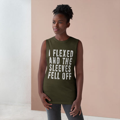 I Flexed and the Sleeves Fell Off Men's Tank Top