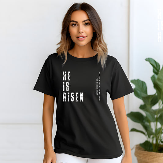 He Is Risen Christian Tee