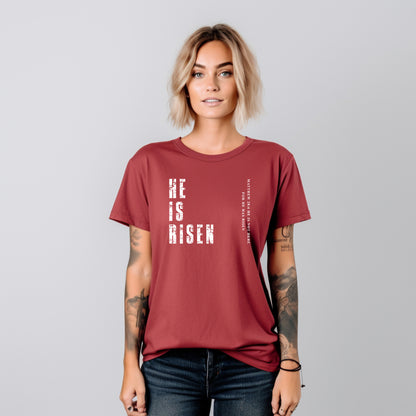 He Is Risen Christian Tee