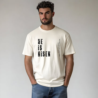 He Is Risen Men's Christian Tee