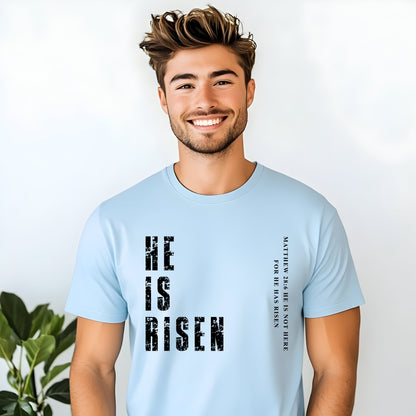 He Is Risen Men's Christian Tee