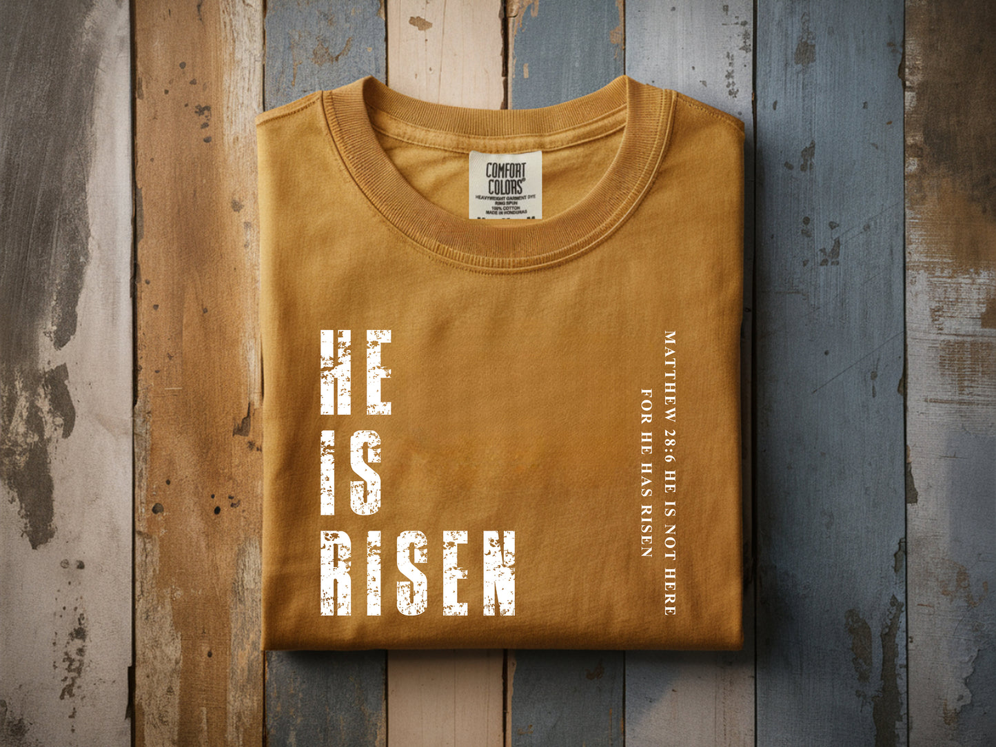He Is Risen Men's Christian Tee