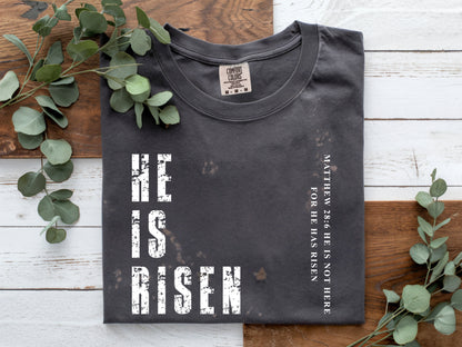 He Is Risen Men's Christian Tee